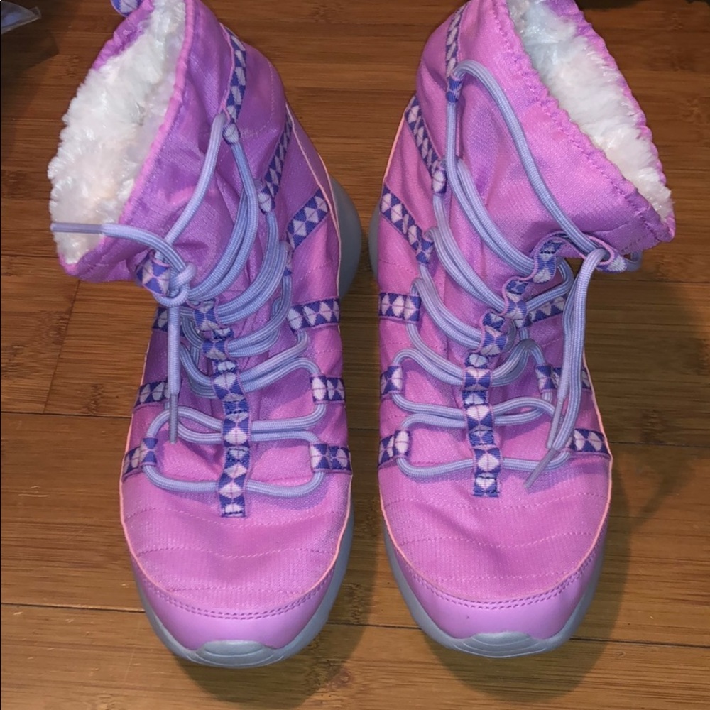 Pink Nike boots